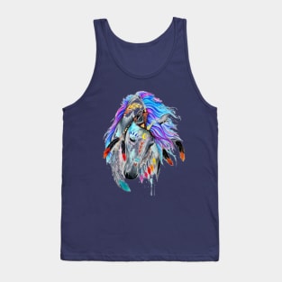 Colorful horse head Tank Top